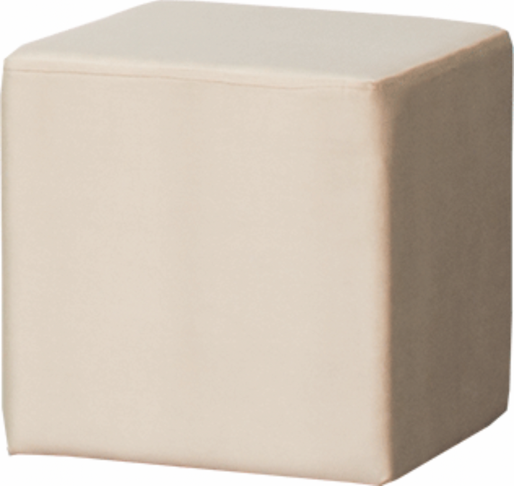 Pufa Kostka Beżowa 40x40x40
