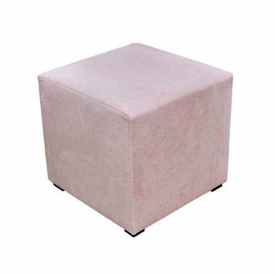 Pufa Kostka Chłodny Róż 40x40x40