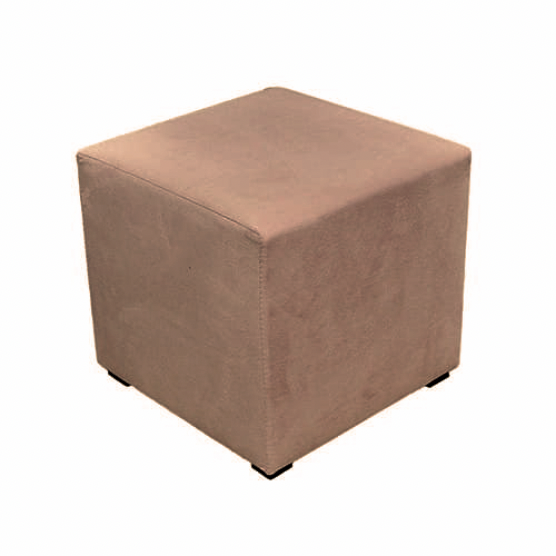 Pufa Kostka Ciemny Beżowy 40x40x40