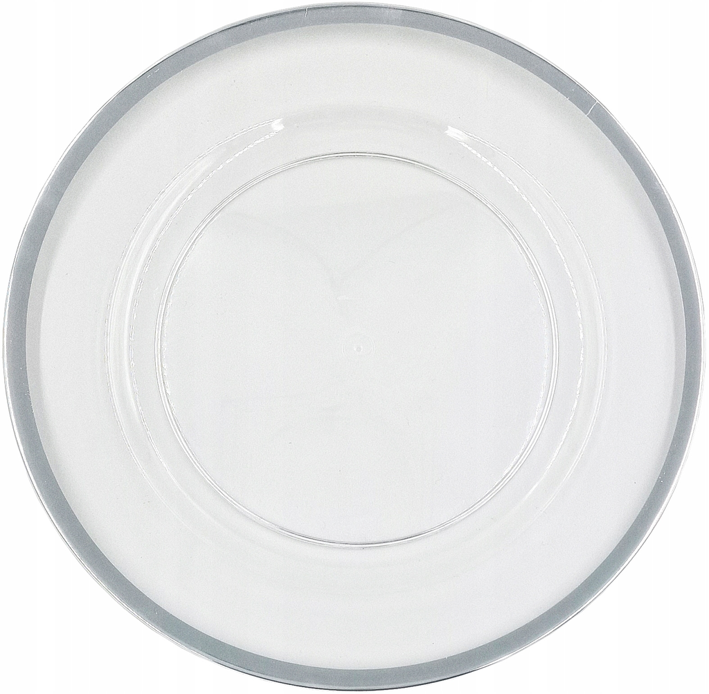 Podtalerz szklany (srebrny pasek) Fi 33 cm