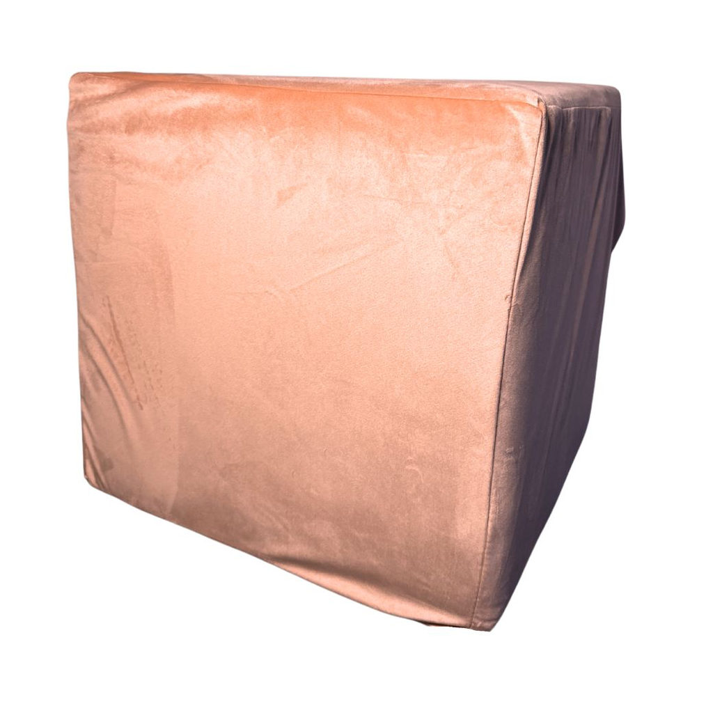 Pokrowiec na pufę - brzoskwinia 