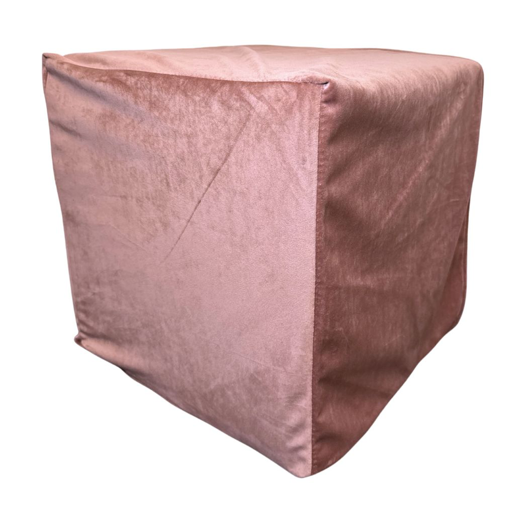 Pokrowiec na pufę - Dusty pink 