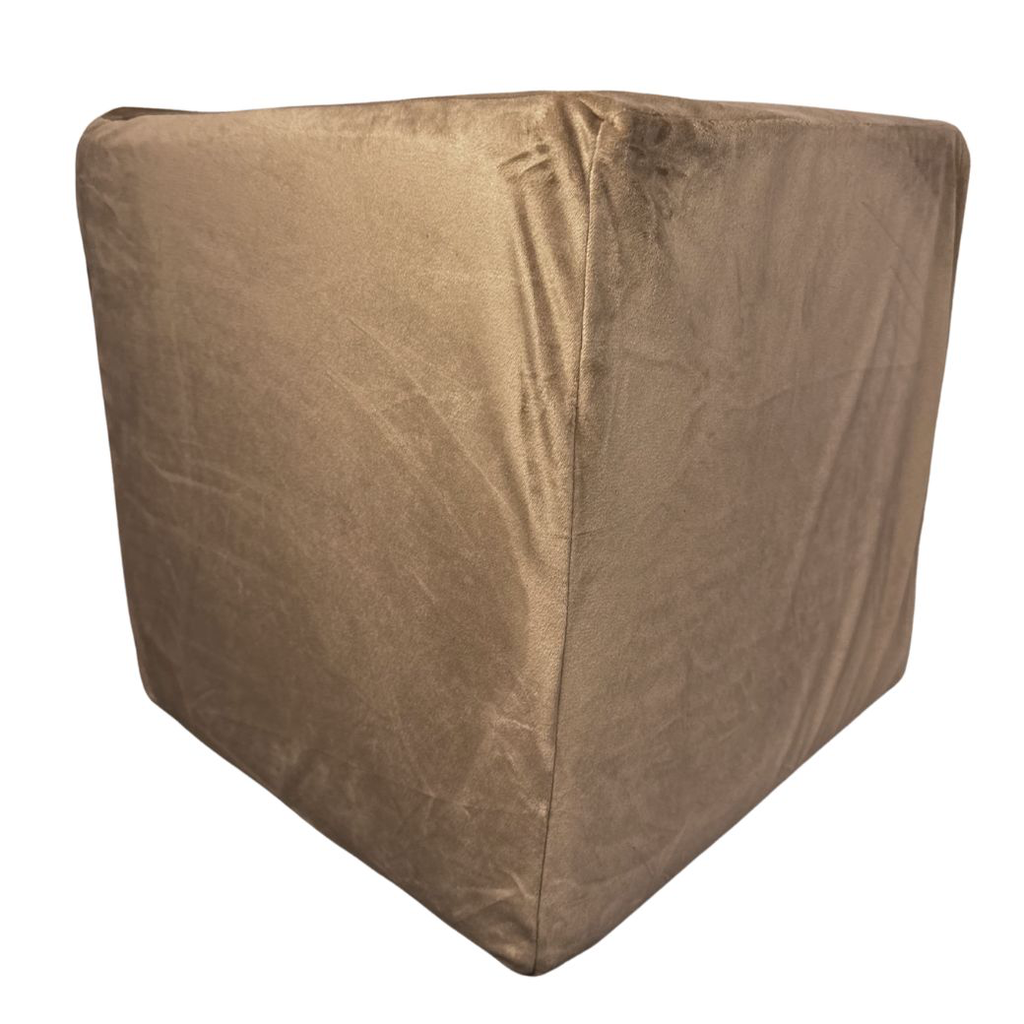 Pokrowiec na pufę - Karmel