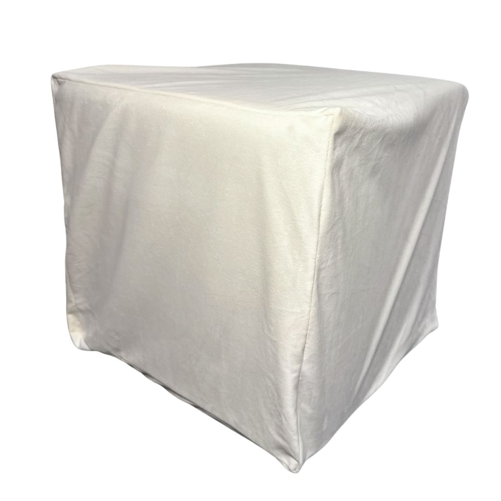 Pokrowiec na pufę - ecru